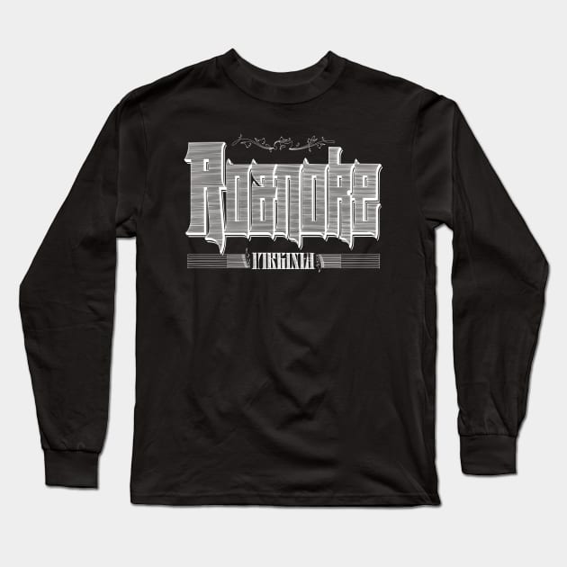 Vintage Roanoke, VA Long Sleeve T-Shirt by DonDota